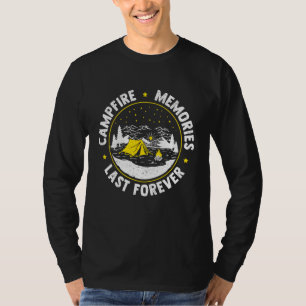 T-shirt Tente d'éclaireur de camping feu de camp Chef