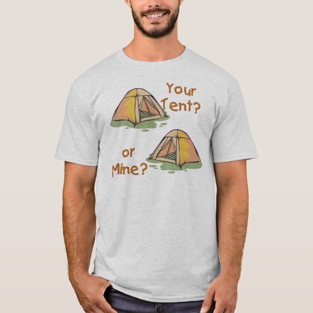 T-shirt Tentes de camping (Devant)