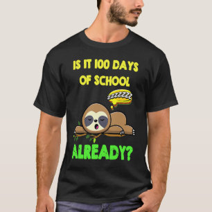 T-shirt Tenue 100 Jours D'école Paresseux Est-ce 100 Jours