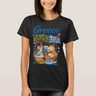 T-shirt Tenue avec drapeau grec pour enfants avec thème he