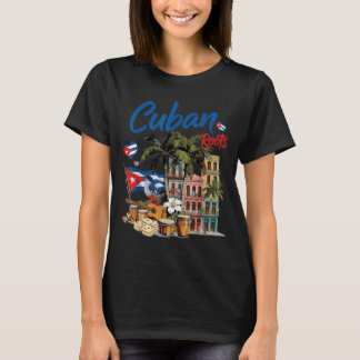 T-shirt Tenue Cuba Drapeau pour les Femmes Cuba Patrimoine
