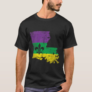 T-shirt Tenue de Carnaval de la Louisiane Mardi Gras Vinta