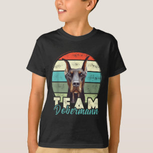 T-shirt Tenue de chien Doberman Rétro Vintage Doberman