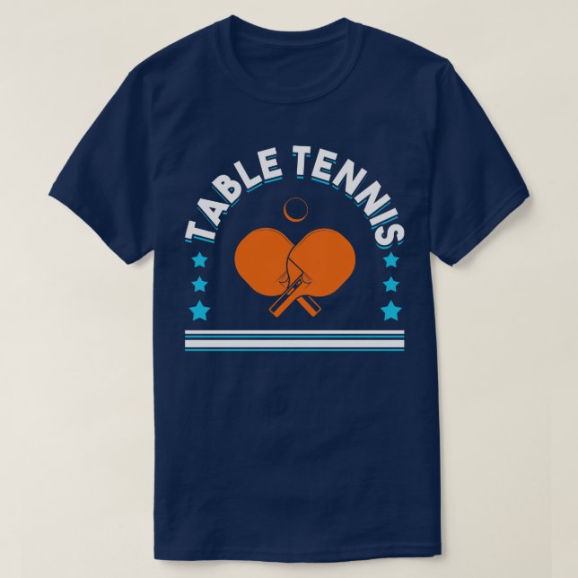 T-shirt Tenue de club de joueur de tennis de table Ping Po (Design devant)
