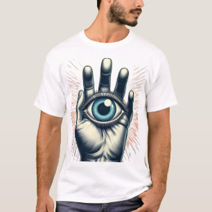 T-shirt Tenue de la main Mystical Troisième oeil conceptio