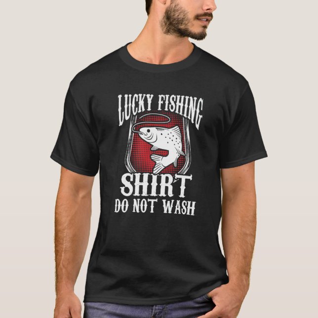 T-shirt Tenue de pêche Ne pas laver (Devant)