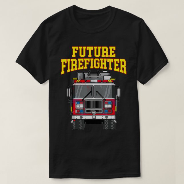 T-shirt Tenue de pompiers de Papa Son (Design devant)