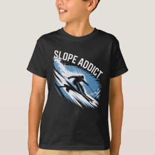 T-shirt Tenue de ski addict pour les amateurs de sports d'