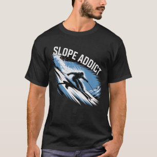 T-shirt Tenue de ski addict pour les fans de sports d'hive