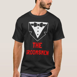 T-shirt Tenue de smoking de groupe de garçons d'honneur et