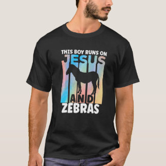T-shirt Tenue de zèbre pour amateurs de zèbres pour garçon