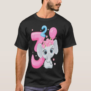 T-shirt tenue d'éléphant d'anniversaire 3 ans jumeaux fill