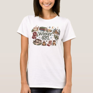 T-shirt Tenue esthétique de fille d'hiver confortable Cott