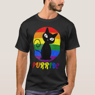 T-shirt Tenue Gay Pride pour femmes hommes LGBT Chat Vinta