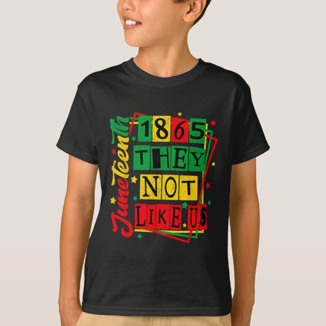 T-shirt Tenue Juneteenth 1865 Fierté noire Histoire Blm  (Devant)
