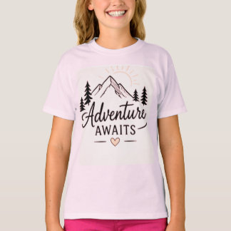 T-shirt Tenue mignonne d'explorateur de la nature en monta