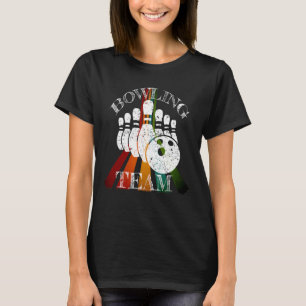 T-shirt Tenue Rétro Bowling Joueur Amateur de Jeux de Quil