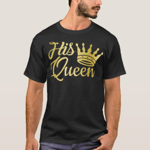 T-shirt Tenues de Couple Assorties Joli Couple Sa Reine