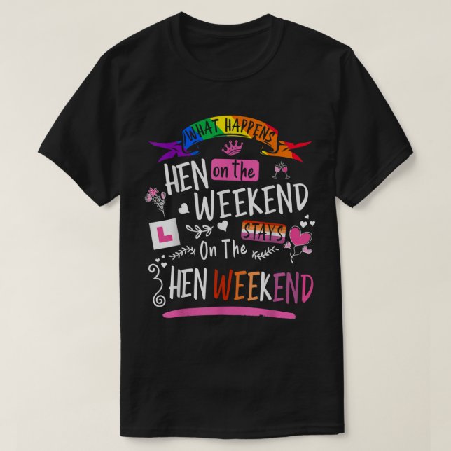 T-shirt Tenues de fête de hen lesbienne pour femmes et gro (Design devant)