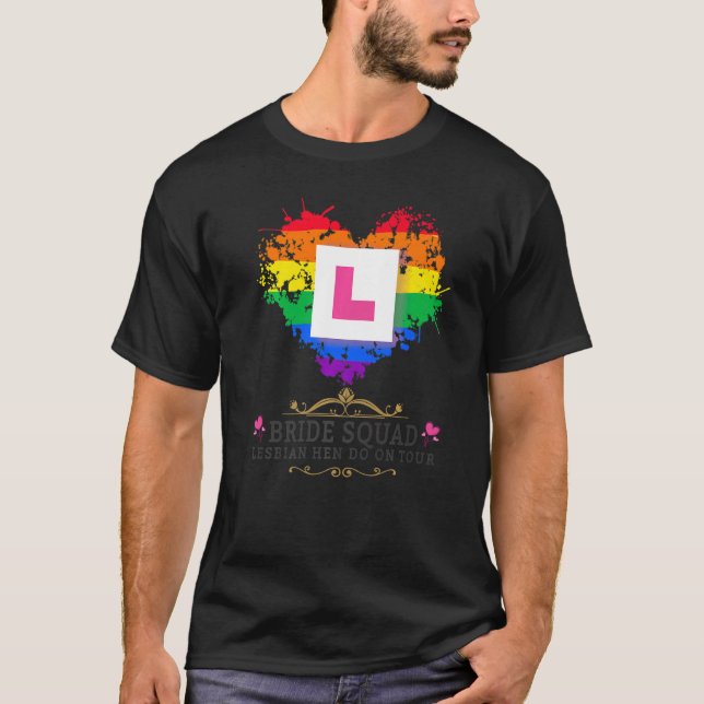 T-shirt Tenues de témoin de mariage lesbienne pour femmes  (Devant)
