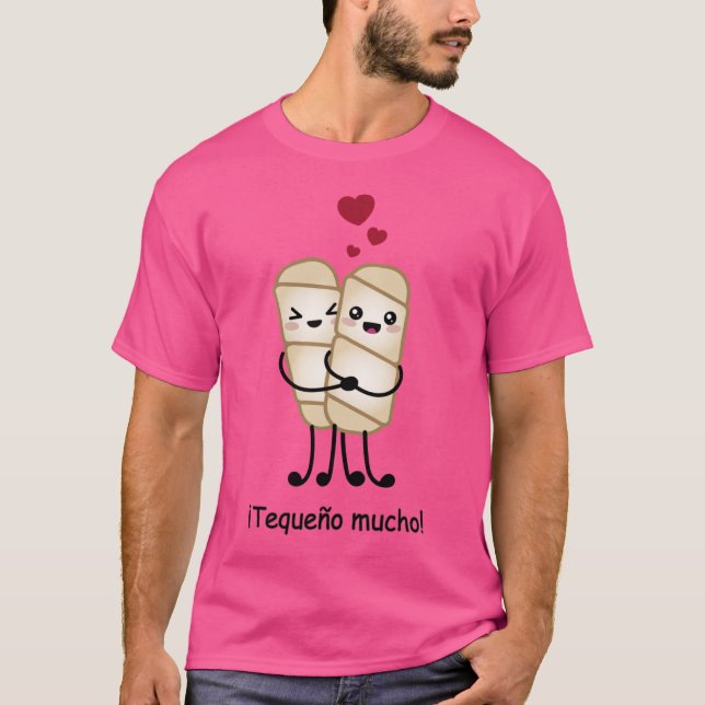 T-shirt Tequeo mucho Venezuelan love family (Devant)