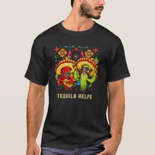 T-shirt Tequila aide l'humour de la fête mexicaine Cinco D