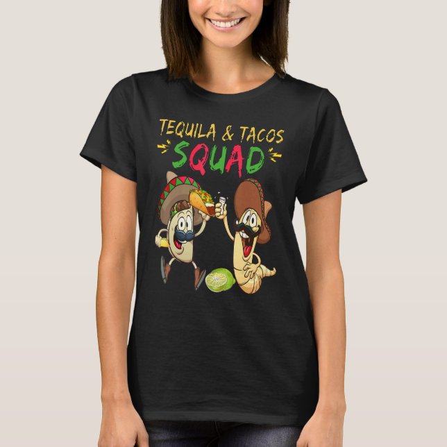 T-shirt Tequila And Tacos Squad Patron Hakuna Tequila Men' (Devant)