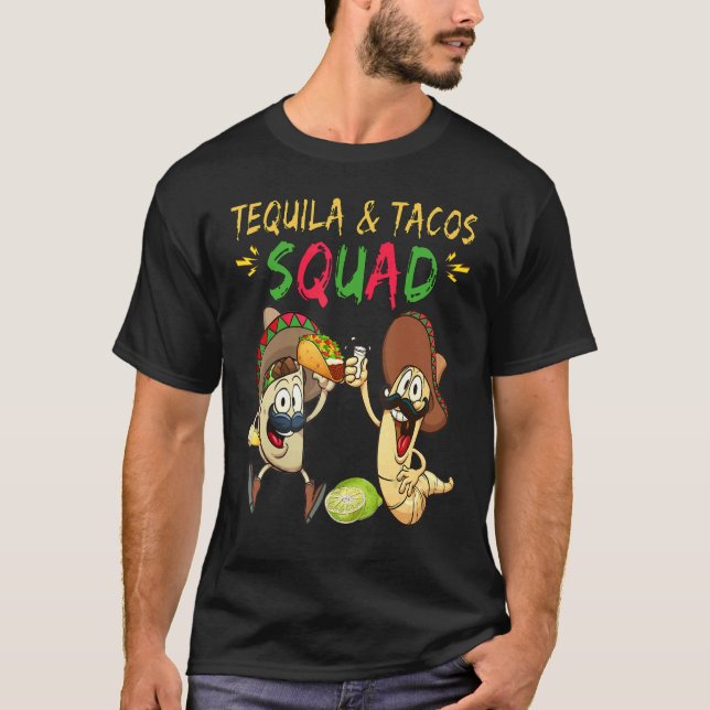 T-shirt Tequila And Tacos Squad Patron Hakuna Tequila Men' (Devant)