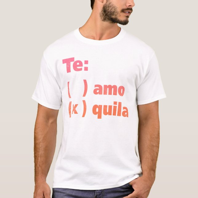 T-shirt Tequila d'AMO de Te (Devant)