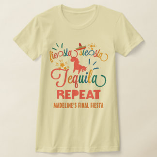T-shirt Tequila de la Siesta personnalisée Répétition