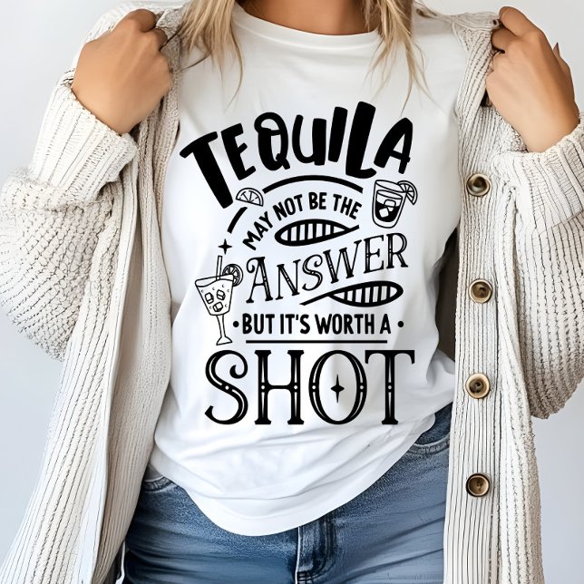 T-shirt Tequila drôle n'est peut-être pas la réponse (Créateur téléchargé)