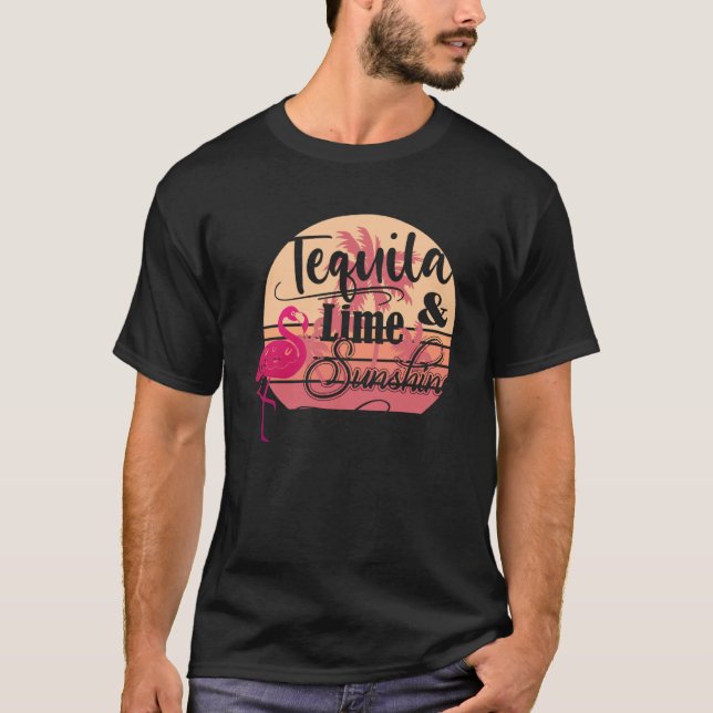 T-shirt Tequila Et Soleil Lime (Devant)
