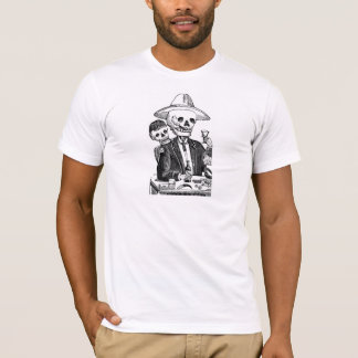 T-shirt Tequila et tabagisme potables squelettiques