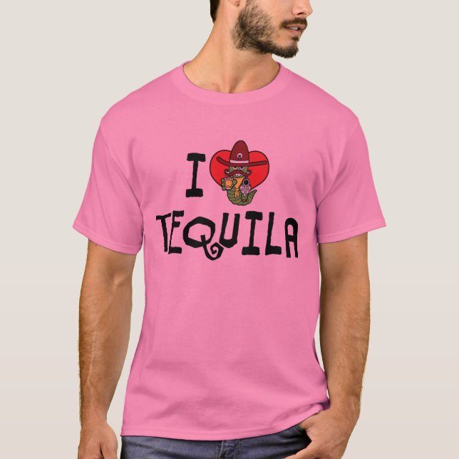 T-shirt Tequila J'aime Cœur (Devant)