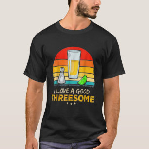 T-shirt Tequila J'Aime Un Bon Trio Boire Bartendin