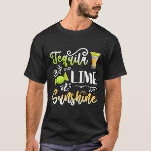 T-shirt Tequila Lime Sunshine Lime Citron Amateurs de bois