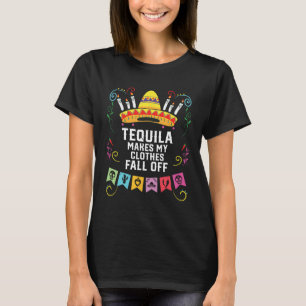 T-shirt Tequila Met Mes Vêtements Tomber Du Tequil Alcooli