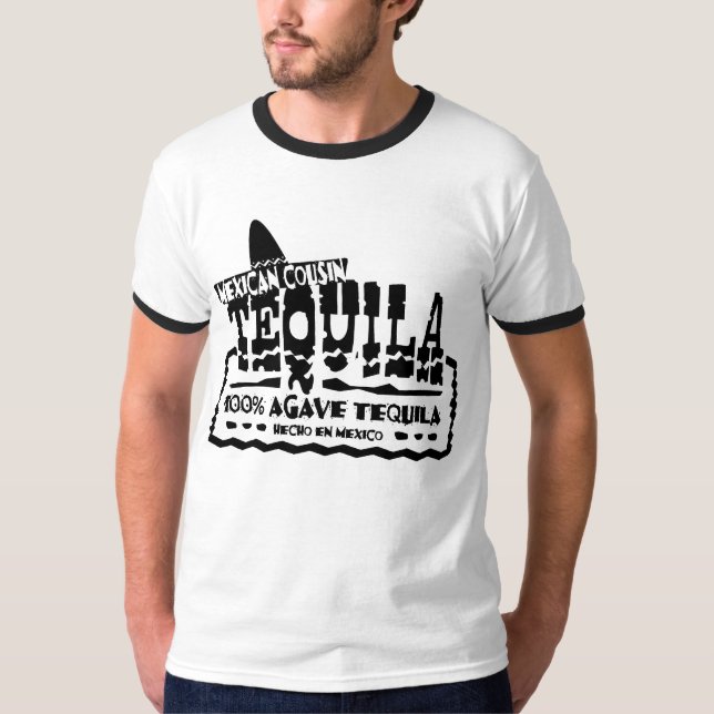 T-shirt Tequila mexicaine de cousin (Devant)