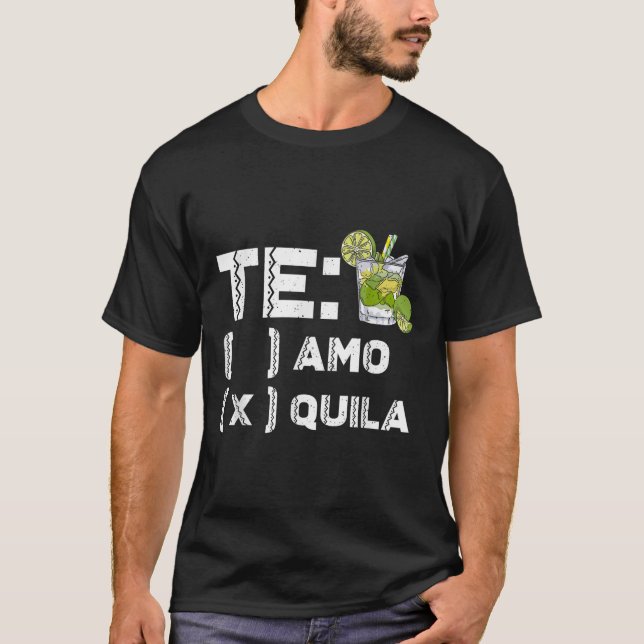 T-shirt Tequila Parti Mexicain Te Amo Tequila Cinco De May (Devant)