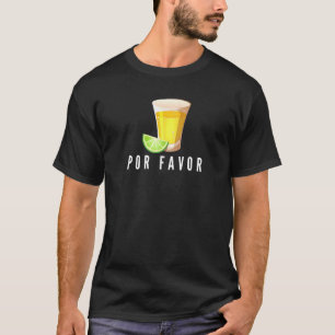T-shirt Tequila Por Favoriser le mexicain