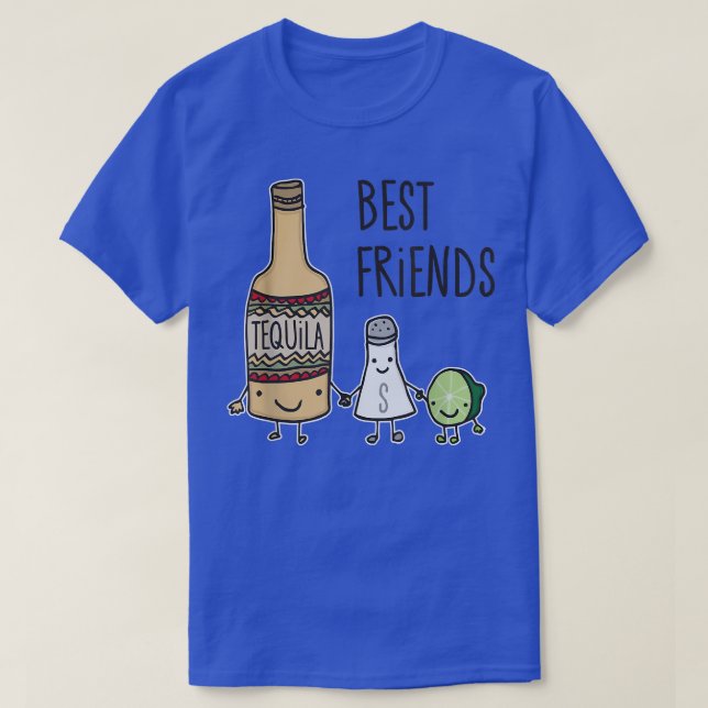 T-shirt Tequila Salt et Lime Meilleurs Amis Margarita T (Design devant)
