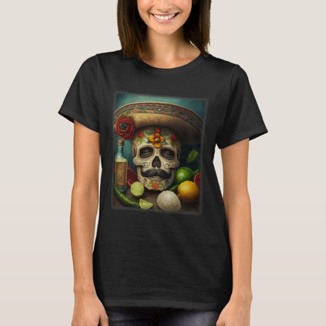 T-shirt Tequila Sombrero Cinco De Mayo (Devant)