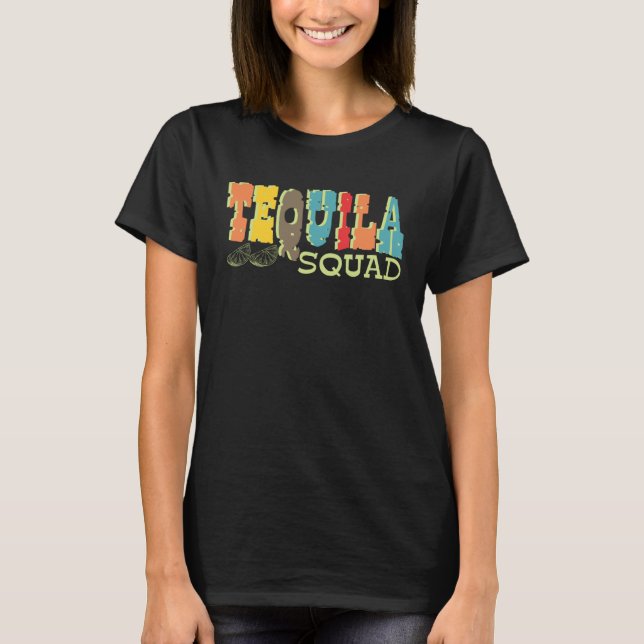 T-shirt Tequila Squad  Cinco De Mayo For Men Women Retro (Devant)