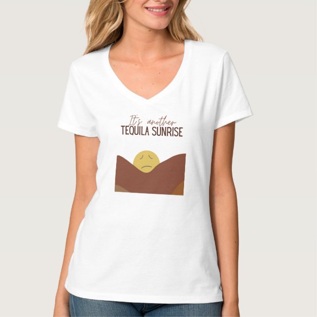 T-shirt Tequila Sunrise Vibes Tee : HANGOVER Tee (Devant)