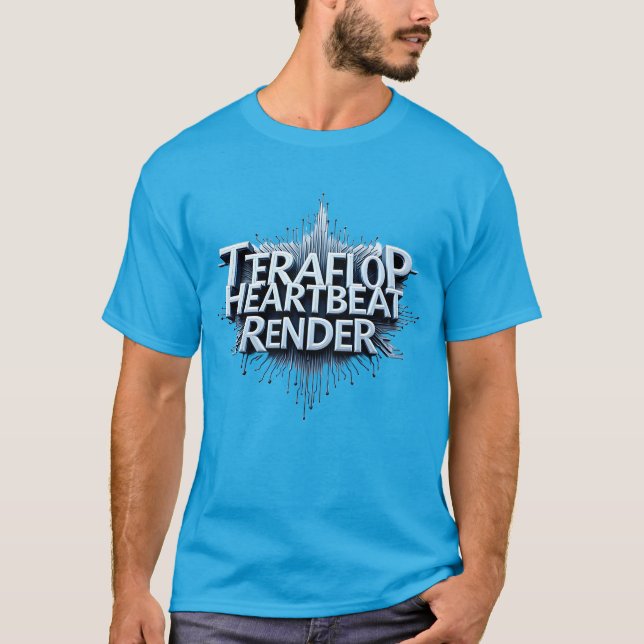 T-SHIRT TÉRAFLOP HEARBEAT RENDRE (Devant)