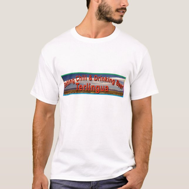 T-shirt Terlingua mangeant le piment (Devant)