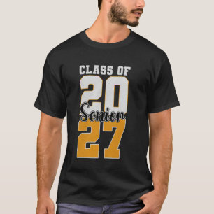 T-shirt Terme de la promotion 2027 Senior 27 Diplômé Gamer