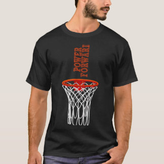 T-shirt Termes de basket-ball Motivation Mot Power Forward
