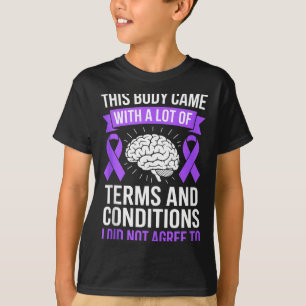 T-shirt Termes et conditions lutteur de sensibilisation au