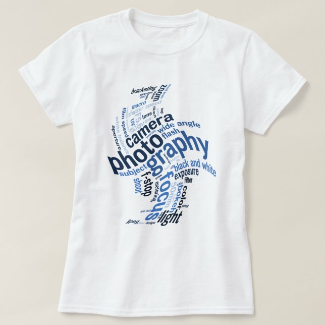 T-shirt Termes photo Word Twist (Design devant)